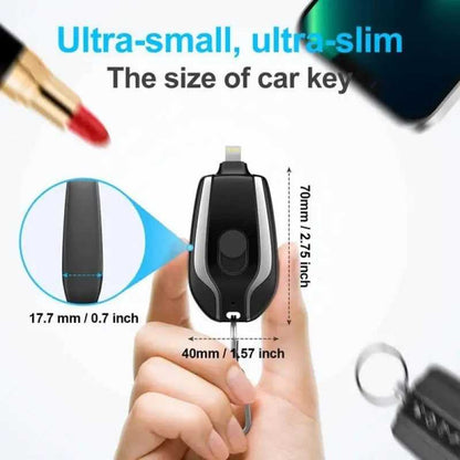 Emergency Portable Keychain Charger (Lightning) | شاحن ميدالية محمول للطوارئ (لايتنينج)