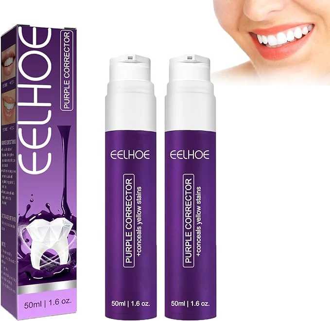 Purple Whitening Toothpaste | معجون الأسنان البنفسجي لتبييض الأسنان